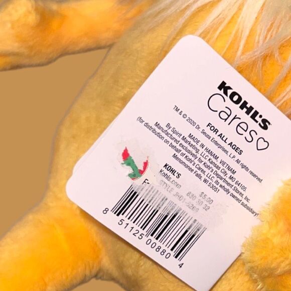 NWT Kohl’s Cares Dr. Seuss The Lorax Plush - Picture 3 of 5